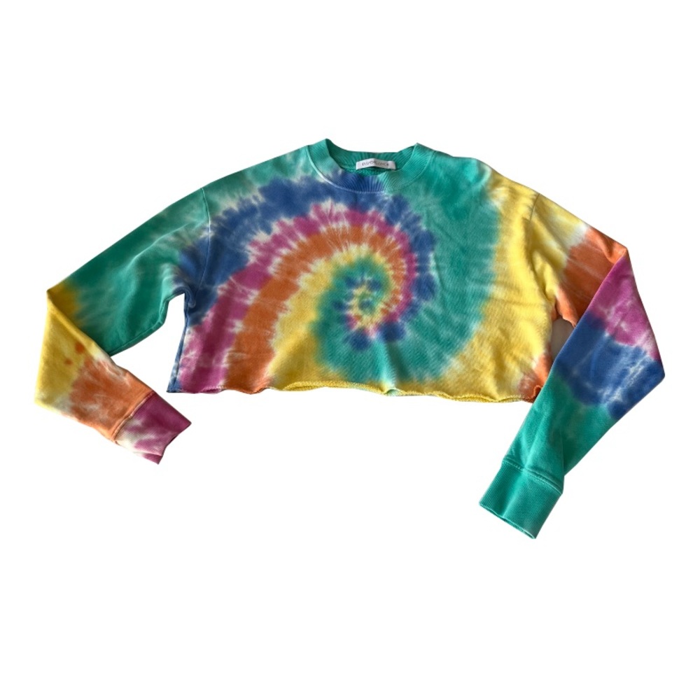 Daydreamer Tie Dye Cut‎ Off Sweatshirt